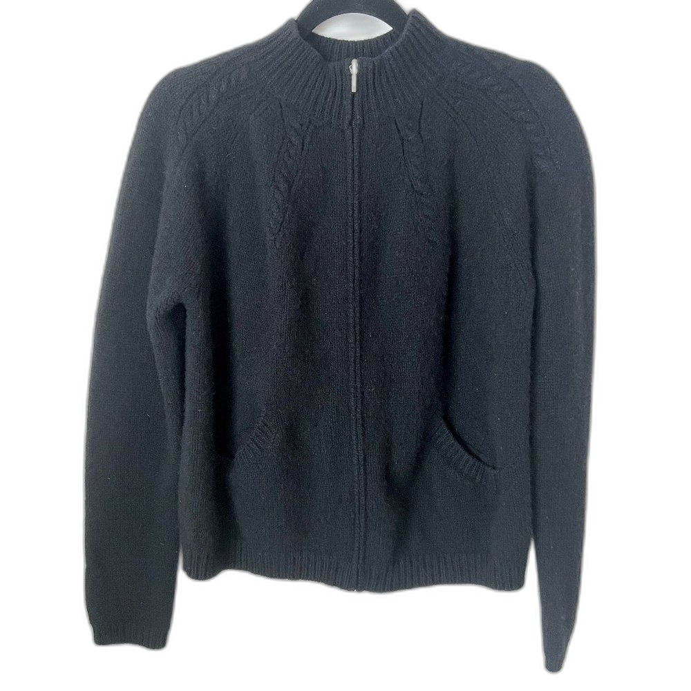 Vintage Pendleton 100% Lambs Wool Zip Up Sweater